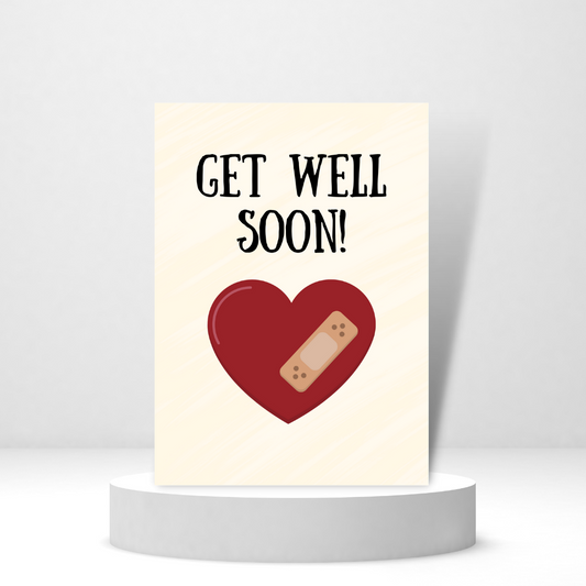 Get Well Soon (Heart) | Recovery Card