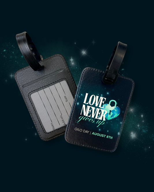 2026 GILO Day Luggage Tag | Love Never Gives Up | Travel Tag | Global Incarcerated Loved One Day | Prison Family Support Gift