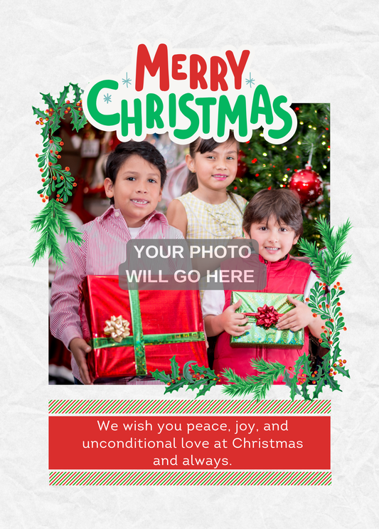 Peace, Joy, and Love | Christmas Photo Card