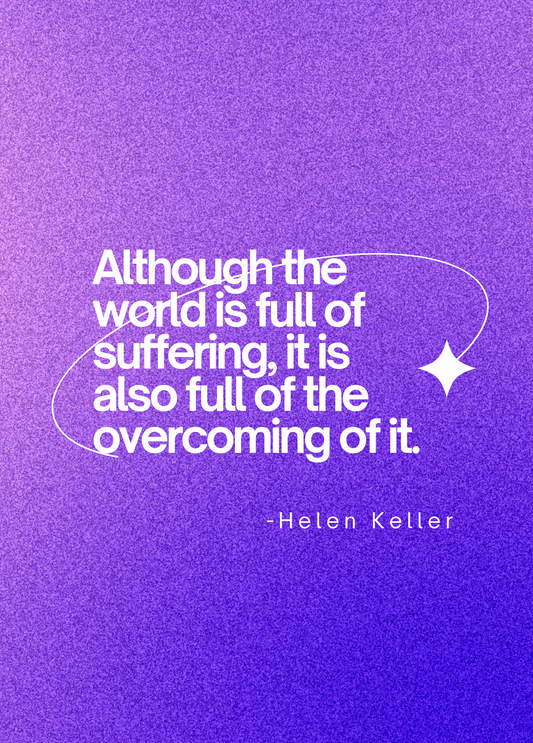 Overcoming | Motivational Quote Card