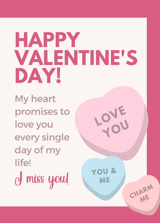 Candy Hearts | Valentine's Day Card
