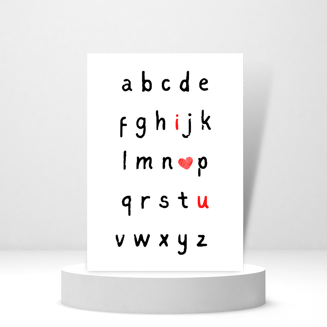 I ❤️ U  | Valentine's Day Card