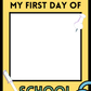 First Day of School Photo Card | Yellow
