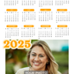 Personalized 2025 Photo Calendar - Bubble Numbers