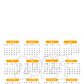 Personalized 2025 Photo Calendar - Orange