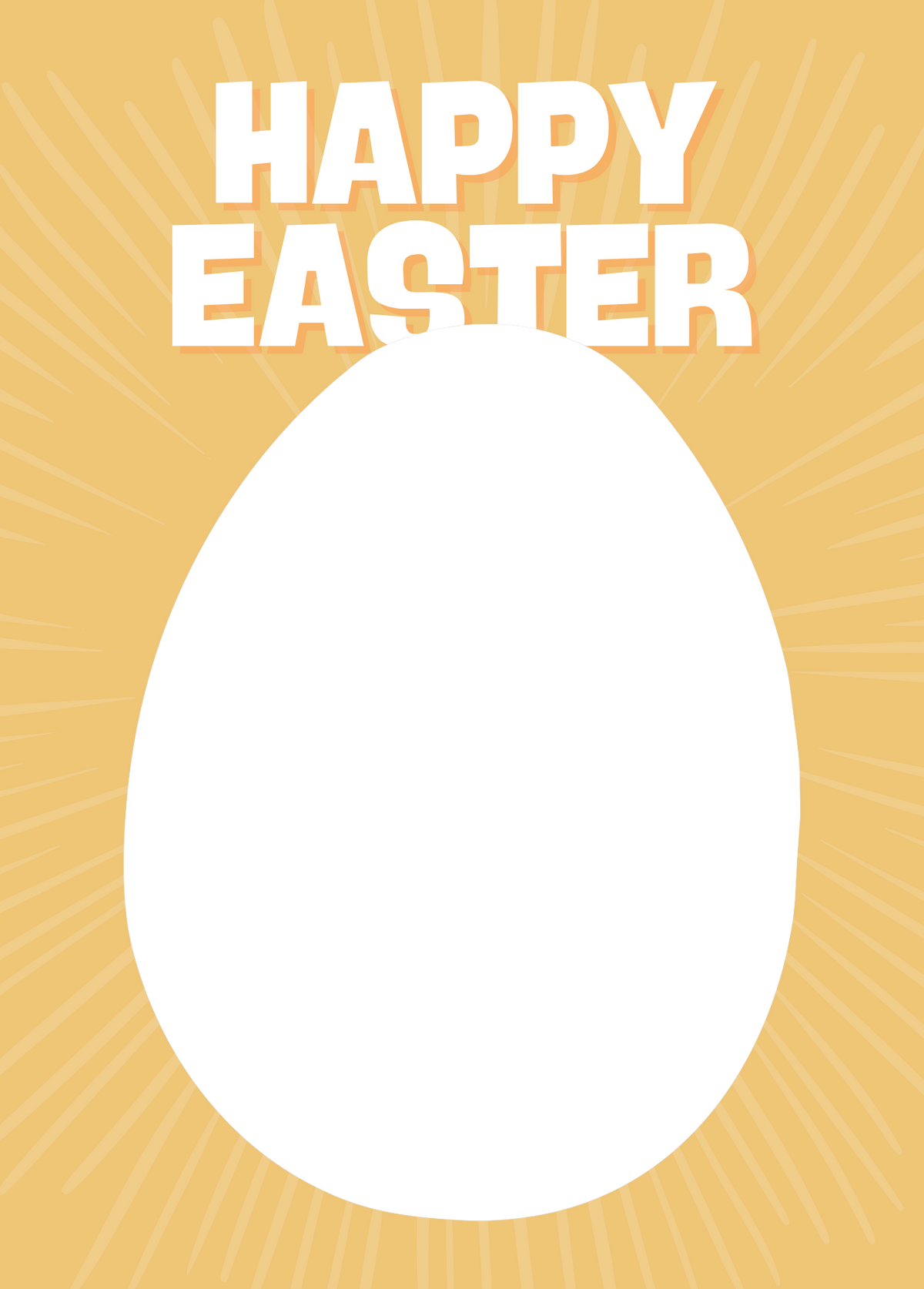 Happy Easter (Sunshine Yellow) | Easter Photo Card