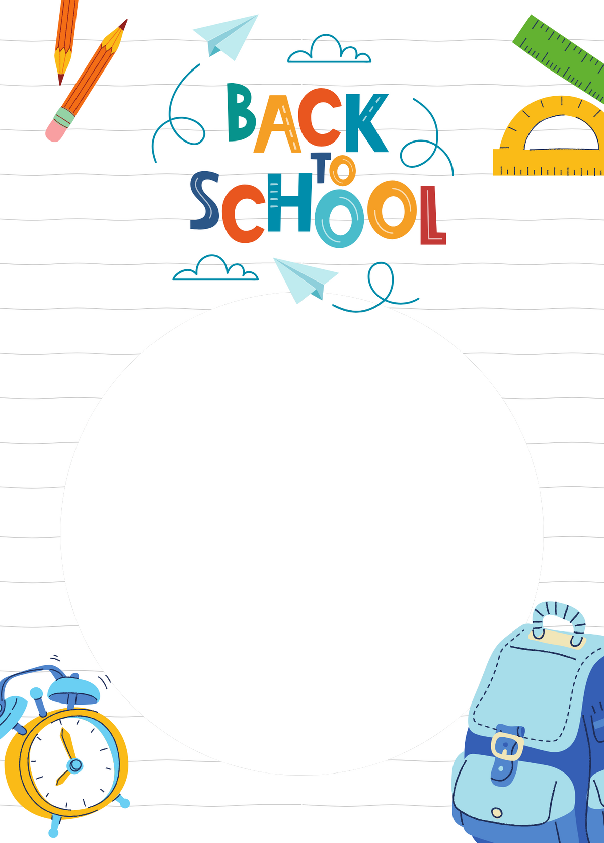 Back to School Photo Card | Paper Planes