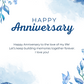 Happy Anniversary (Blue Flowers) | Anniversary Card
