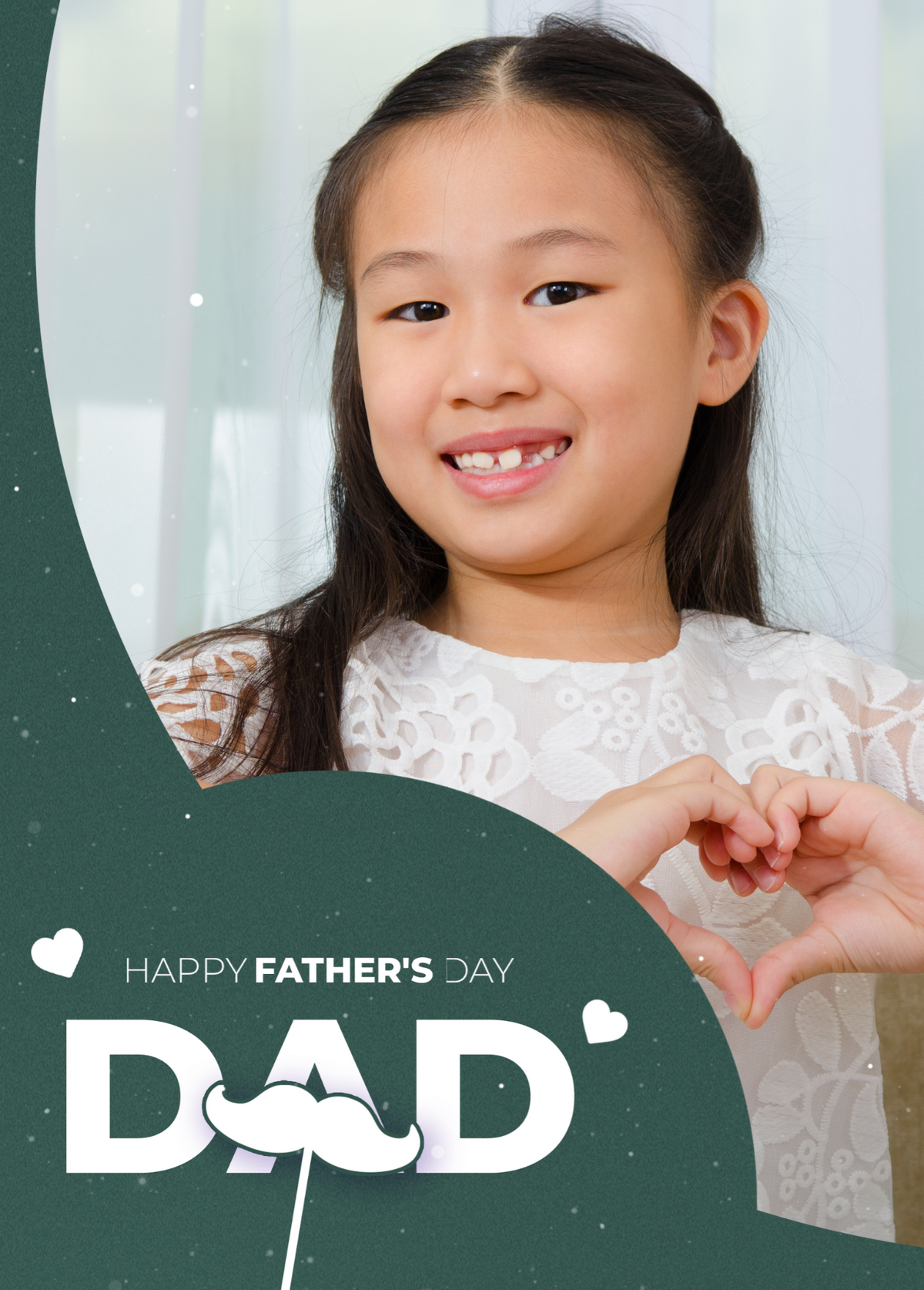 Happy Father's Day (Green) | Father's Day Photo Card