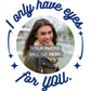 I Only Have Eyes For You | Love Photo Card