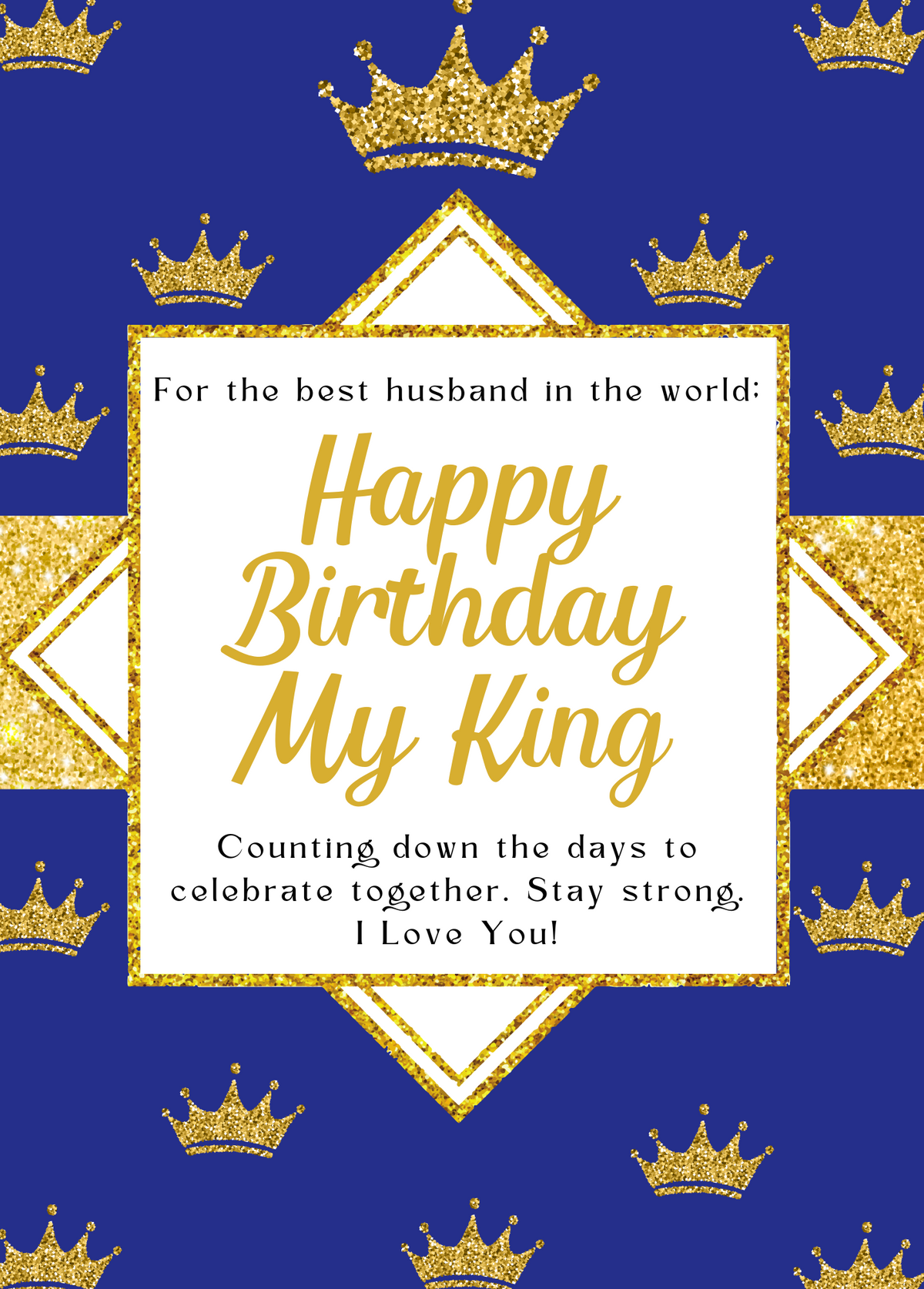 Feliz Cumpleaños Mi Rey | Tarjeta de cumpleaños en español