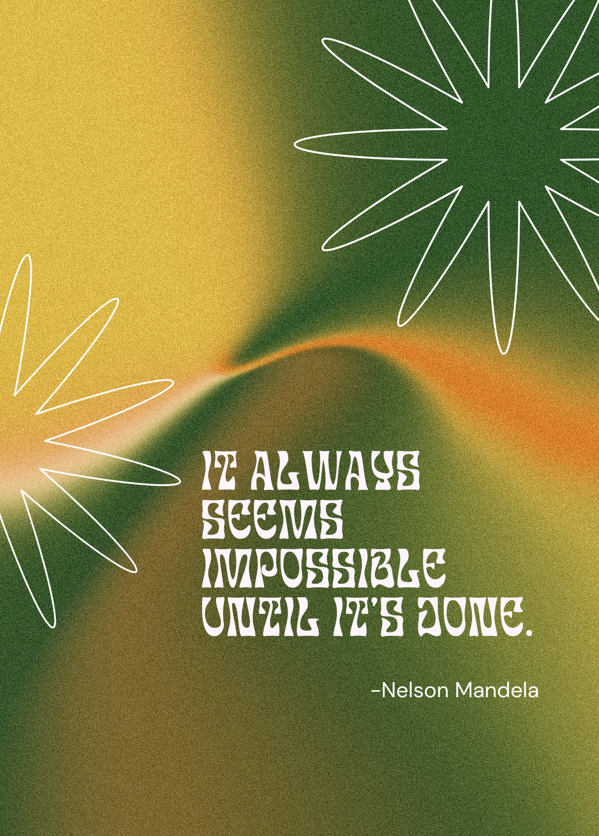 Nothing is Impossible | Motivational Quote Card