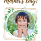Happy Mother's Day Greenery Photo Card | Personalized Mother's Day Card